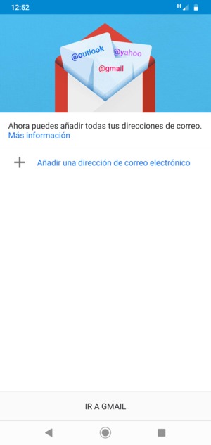 Seleccione Añadir una dirección de correo electrónico