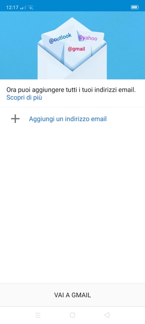 Seleziona Aggiungi un indirizzo email