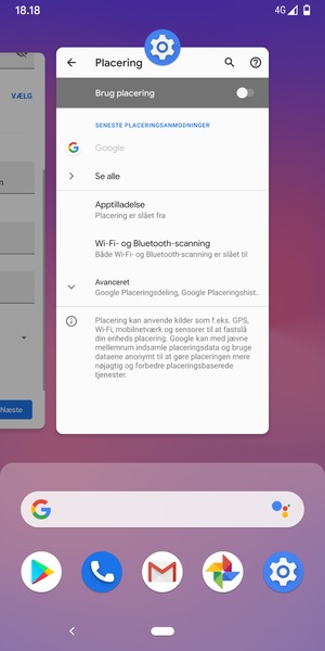 Swipe apps opad for at lukke dem