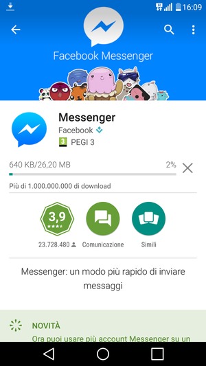 Attendi il completamento del processo di installazione