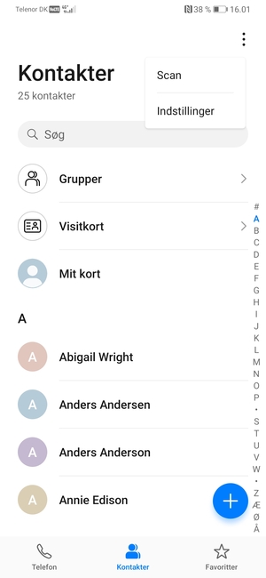 Vælg Indstillinger