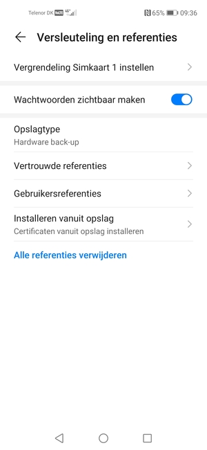 Selecteer Vergrendeling Simkaart instellen