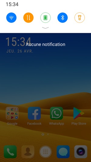 Déroulez à nouveau le menu du haut