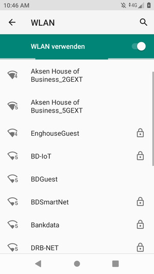 Wählen Sie das Wireless-Netzwerk, zu dem Sie eine Verbindung herstellen möchten