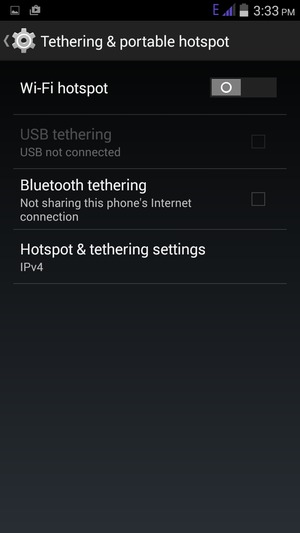 Select Wi-Fi hotspot