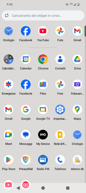 Seleziona Impostazioni