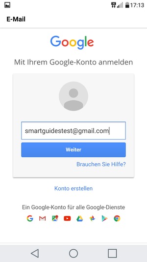 Wählen Sie Weiter