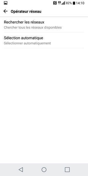 Sélectionnez Rechercher les réseaux