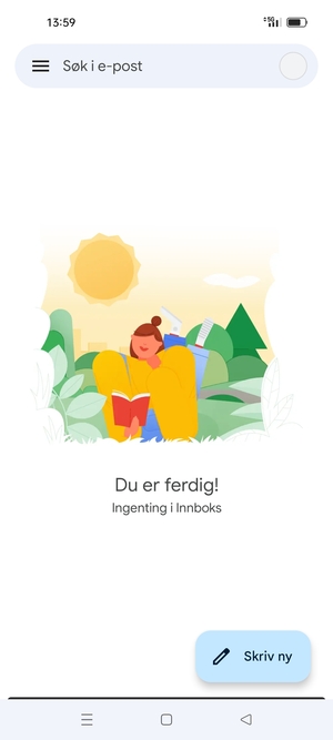 Hotmail er klar til bruk