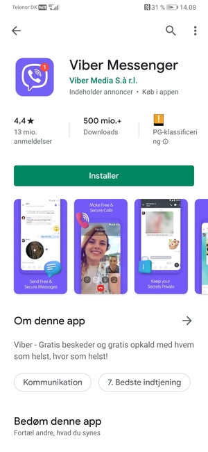 Vælg Installer