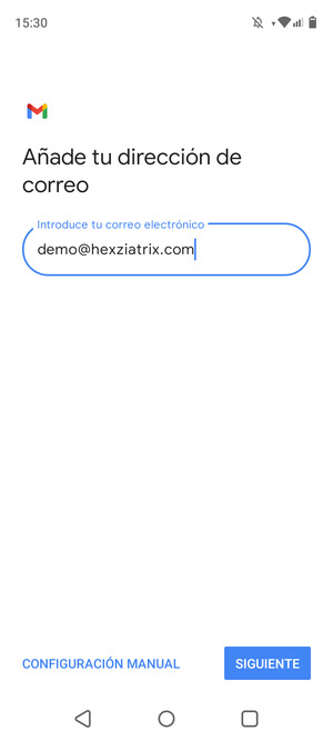 Introduzca su Dirección de correo electrónico y seleccione SIGUIENTE