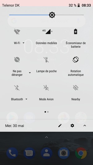 Sélectionnez le bouton Paramètres