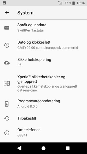 Velg Programvareoppdatering
