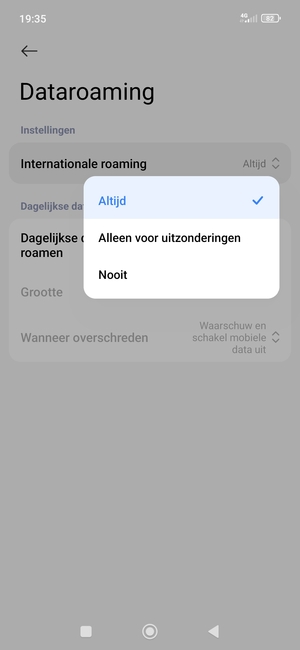 Selecteer uw voorkeursoptie