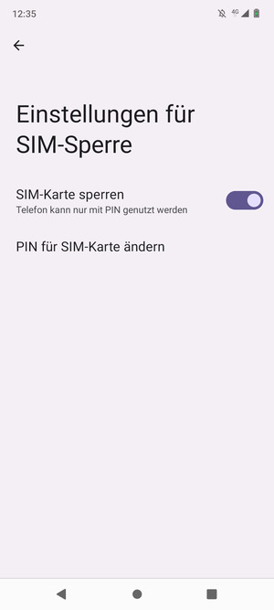 Wählen Sie PIN für SIM-Karte ändern