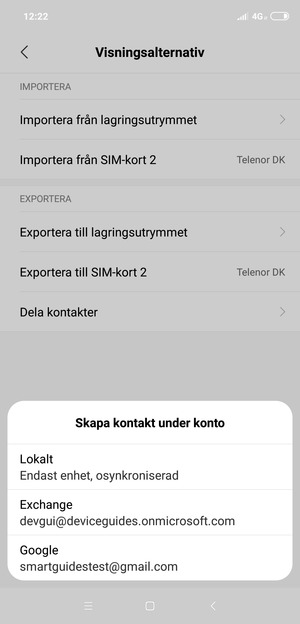 Tryck på ditt Google-konto