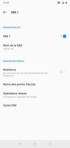 Sélectionnez Noms des points d'accès