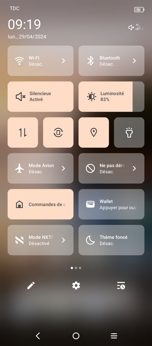 Sélectionnez Silencieux pour repasser en mode sonore