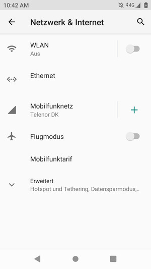 Wählen Sie Mobilfunknetz