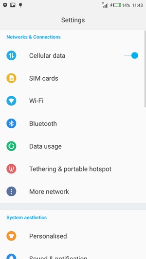 Select Tethering & portable hotspot