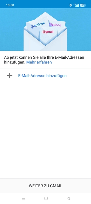 Wählen Sie E-Mail-Adresse hinzufügen