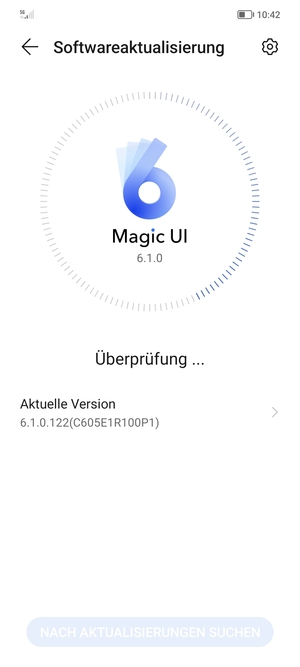 Warten Sie, bis die Suche abgeschlossen ist