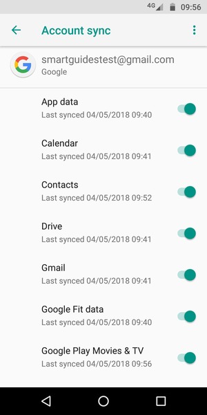 Make sure Contacts is selected