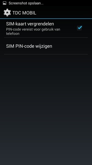 Selecteer SIM PIN-code wijzigen