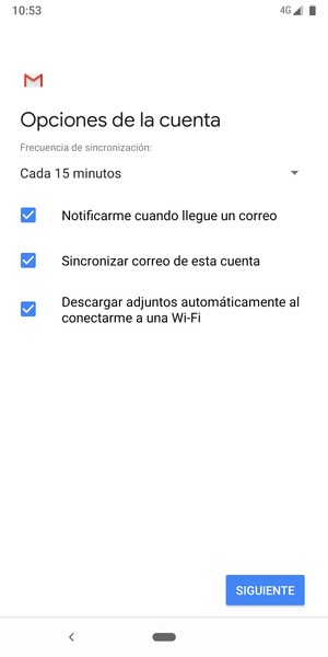 Seleccione SIGUIENTE
