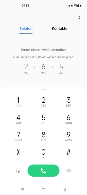 Drücken und halten Sie die Nummer 1