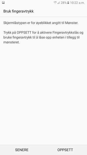 Velg SENERE