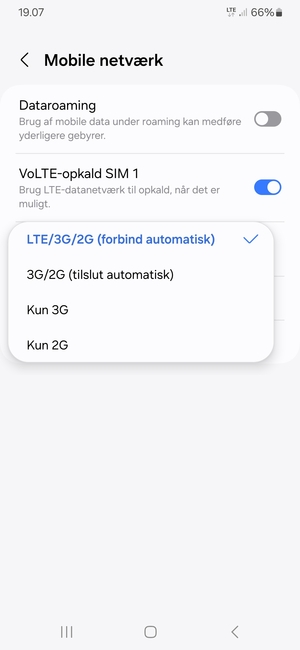 Vælg din foretrukne mulighed