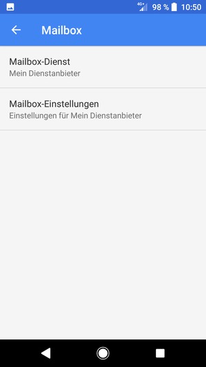 Wählen Sie Mailbox-Einstellungen