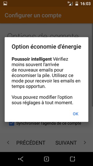 Sélectionnez OK