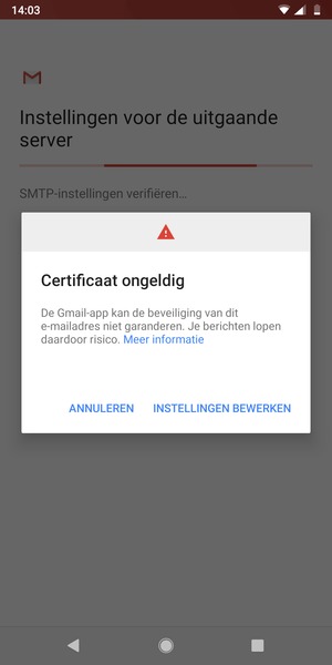 Selecteer INSTELLINGEN BEWERKEN