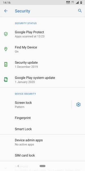 Your phone is now secure with a screen lock
