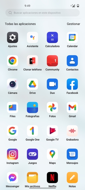 Seleccione Ajustes