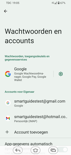 Selecteer uw Google-account