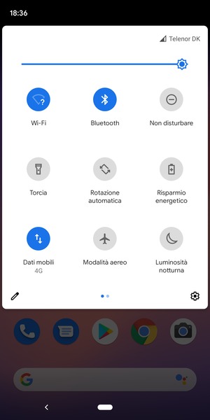 Disattiva Wi-Fi e Bluetooth