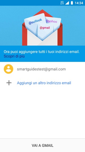 Seleziona VAI A GMAIL