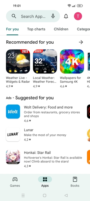 Select the Search bar