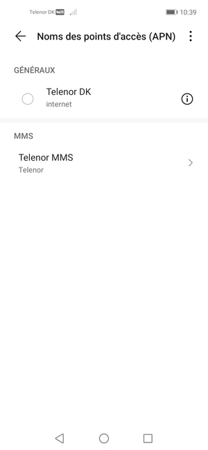 Votre téléphone est maintenant configuré pour les MMS