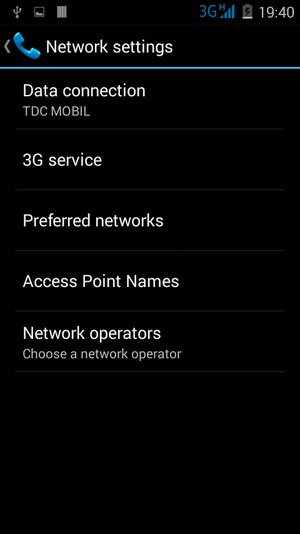 Select Access Point Names