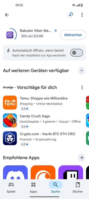 Warten Sie, bis der Installationsprozess  beendet ist