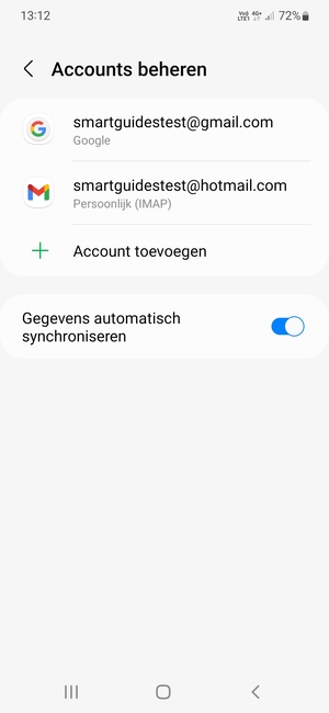 Selecteer uw Google-account