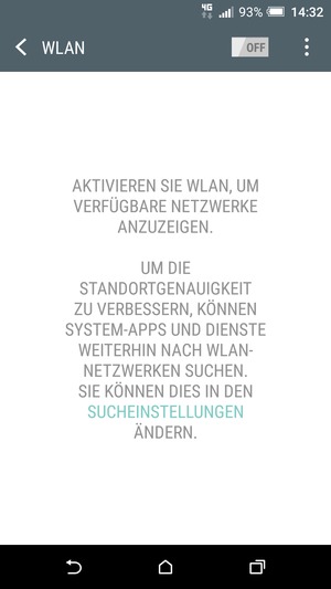Schalten Sie WLAN ein