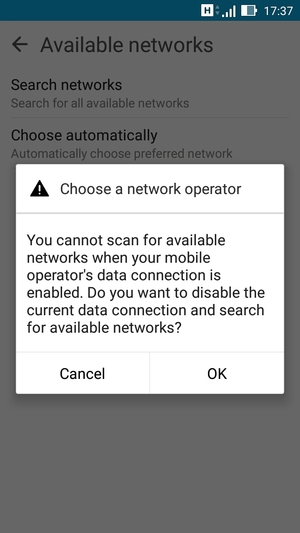 Select OK