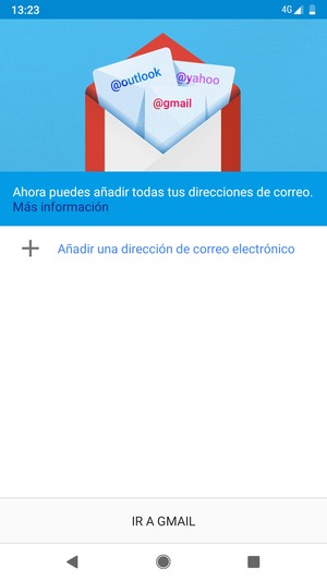 Seleccione Añadir una dirección de correo electrónico
