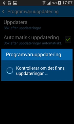 Vänta på att sökningen avslutas