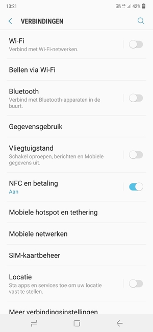Selecteer Mobiele netwerken